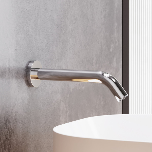 Смеситель для раковины сенсорный, монтируемый в стену. Фото 2