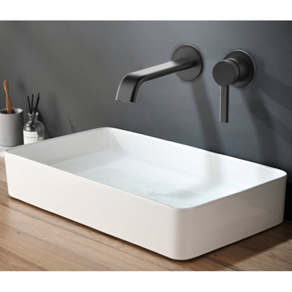 Смеситель для раковины SMARTFLOW SMF0102-R01BK, черный. Фото 3