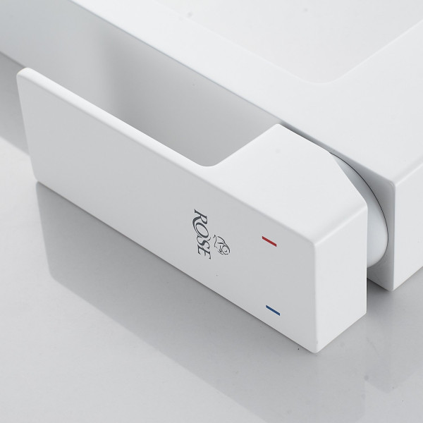 Смеситель для раковины высокий Rose R18C R1811C-1, белый. Фото 5