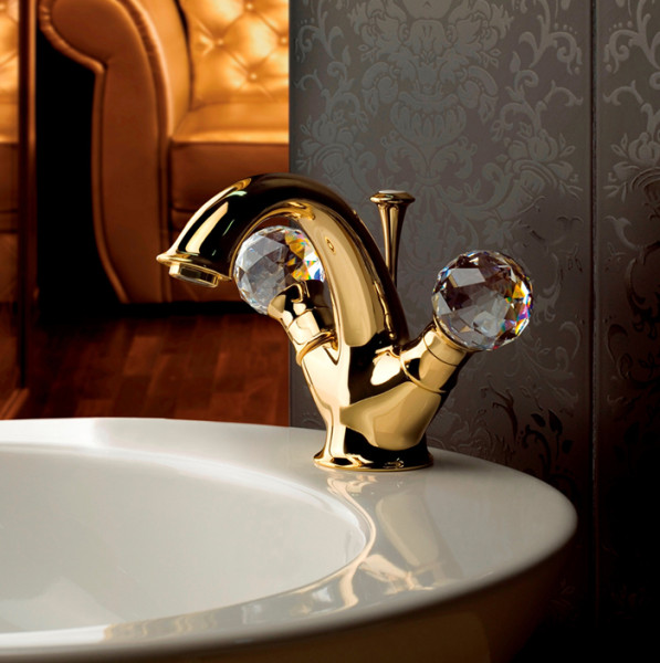 Смеситель для раковины Webert Karenina KA700102010, золото. Фото 4