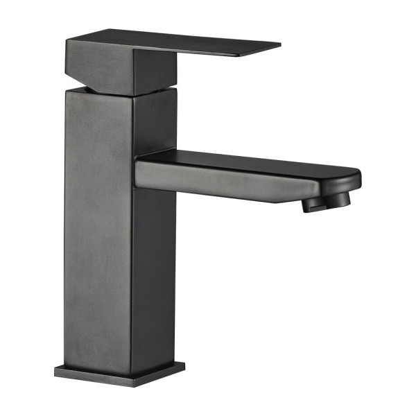Смеситель для раковины WesnaArt KUBUS KUB13-210Black, черный. Фото 1