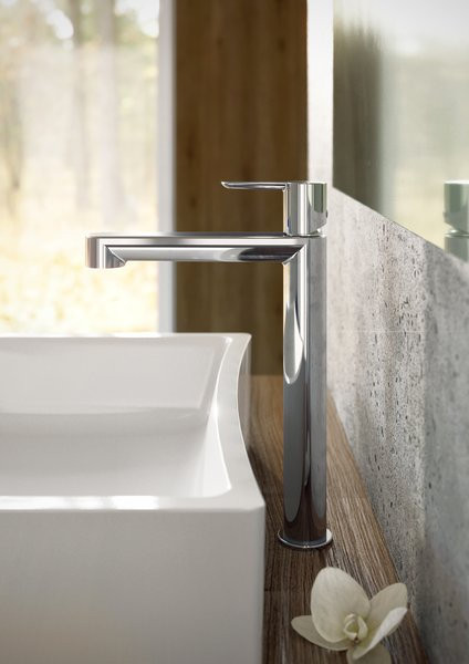 Смеситель для умывальника без донного клапана PU 015.00 высокий. Фото 6