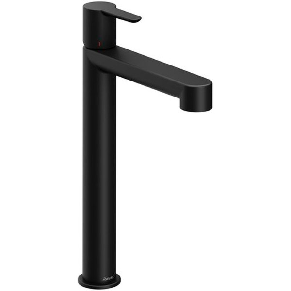 Смеситель для умывальника без донного клапана PU 015.20 высокий черный. Фото 1