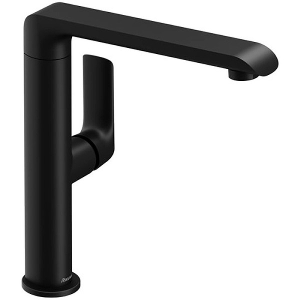 Смеситель для умывальника без донного клапана с поворотным изливом FL 016.20 черный. Фото 1