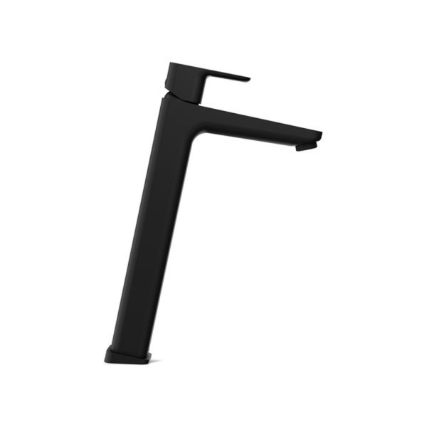 Смеситель для умывальника без донного клапана TD F 015.20 высокий черный. Фото 2