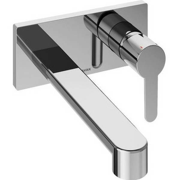 Смеситель для умывальника PU 019.00 настенный монтаж. Фото 1