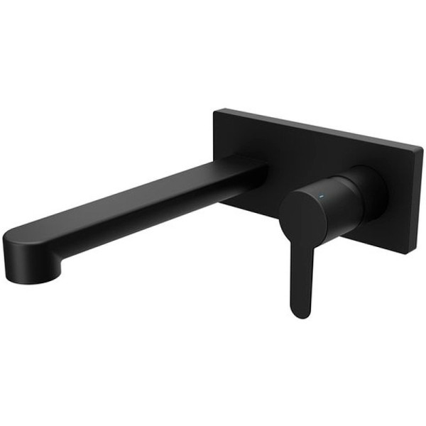 Смеситель для умывальника PU 019.20 настенный монтаж черный. Фото 3