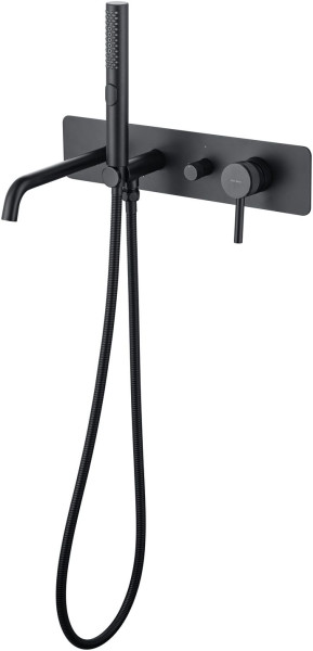 Смеситель для ванны Allen Brau Priority 5.31A05-31 (с внутренней частью) черный матовый. Фото 1