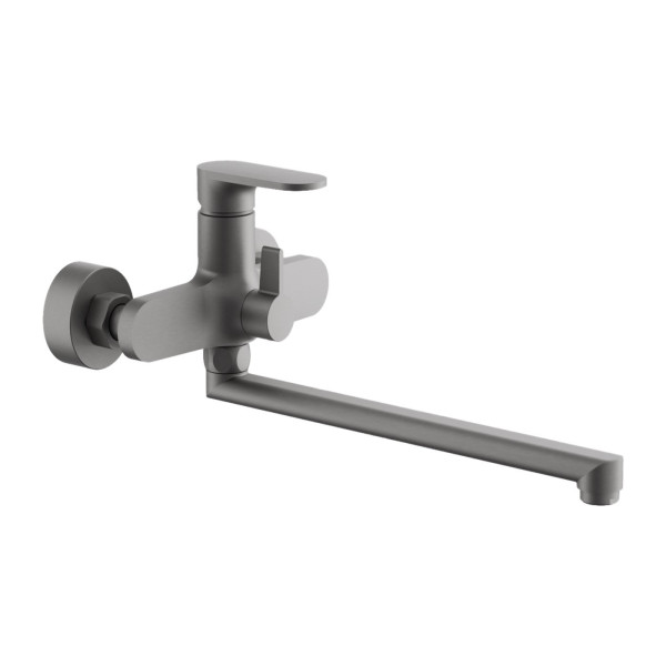 Смеситель для ванны BELZ B22713-3, оружейная сталь. Фото 1