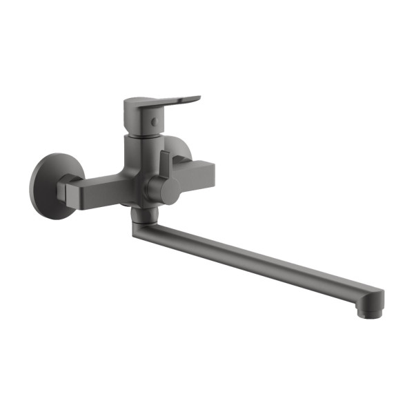 Смеситель для ванны BELZ B22715-3, оружейная сталь. Фото 1