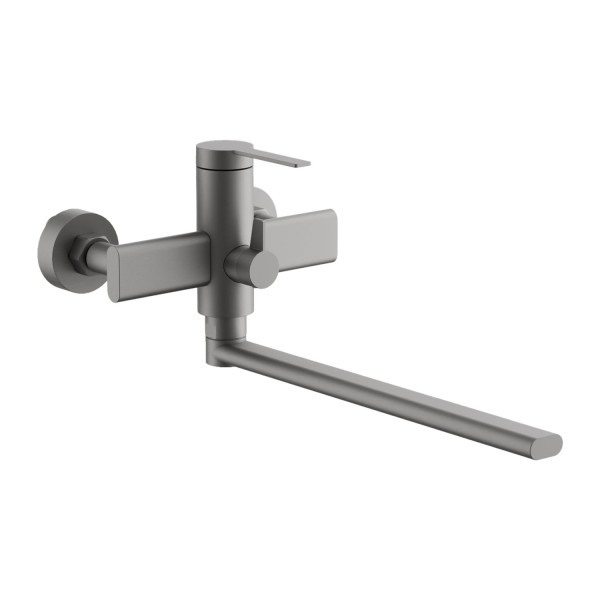 Смеситель для ванны BELZ B22813-3, оружейная сталь. Фото 1