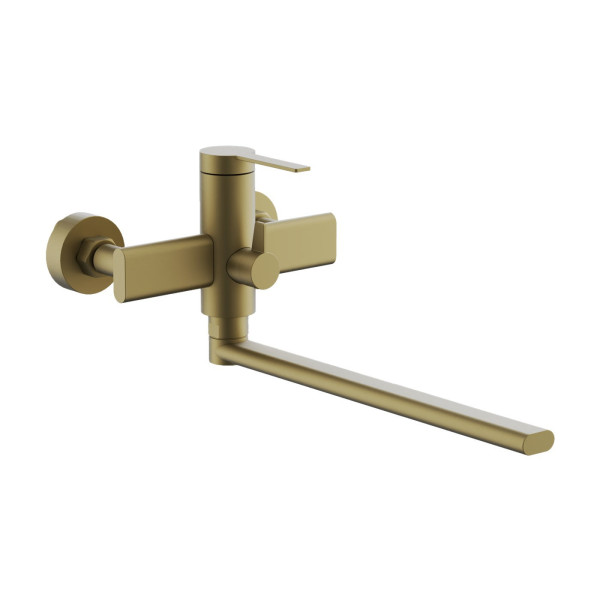 Смеситель для ванны BELZ B22813-5, брашированное золото. Фото 1