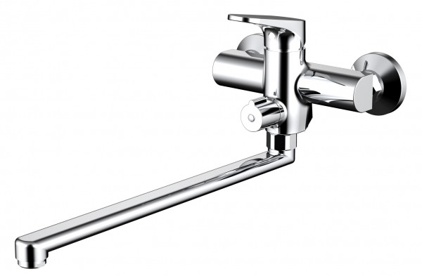 Смеситель для ванны Bravat Eler с длинным изливом, Хром (F6191238CP-01L-RUS ). Фото 1