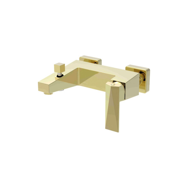 Смеситель для ванны Bravat Iceberg F676110G-01, золото. Фото 1