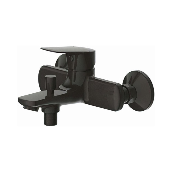 Смеситель для ванны Bravat Rhein F6429564BW-01-ENG, черный. Фото 1