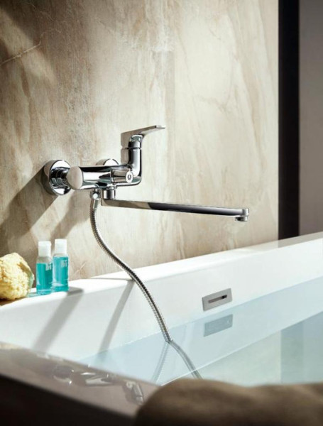 Смеситель для ванны Bravat VEGA F6119177CP-01L, хром. Фото 3