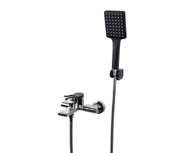 Смеситель для ванны Bronze de Luxe Element EL03CB, хром/черный. Фото 1