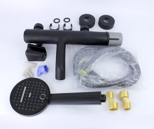 Смеситель для ванны Bronze de Luxe FOCUS 24603BG, черный. Фото 8