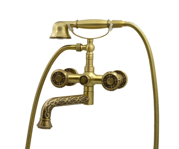 Смеситель для ванны Bronze de Luxe ROYAL 10119P, бронза. Фото 1