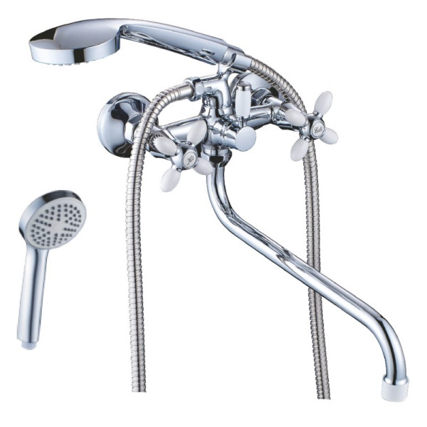 Смеситель для ванны Cron CN22127-8, белый. Фото 1