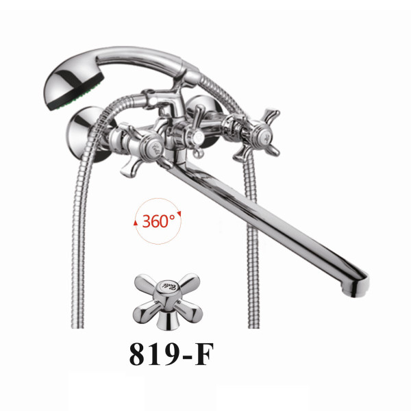 Смеситель для ванны D-Lin D145819-F, хром. Фото 1