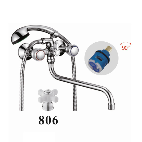 Смеситель для ванны D-Lin D146806, хром. Фото 1