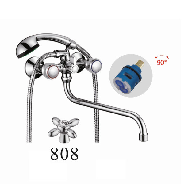 Смеситель для ванны D-Lin D146808, хром. Фото 1