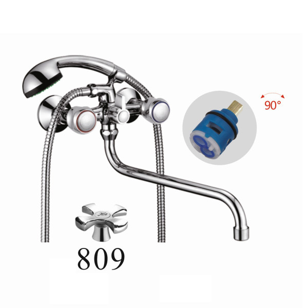 Смеситель для ванны D-Lin D146809, хром. Фото 1