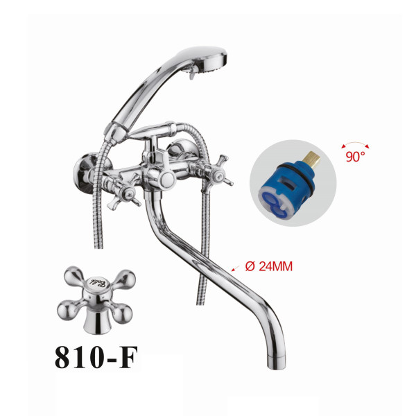 Смеситель для ванны D-Lin D146810-6, хром. Фото 1