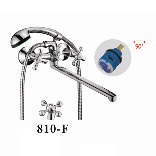 Смеситель для ванны D-Lin D146810-F, хром. Фото 1