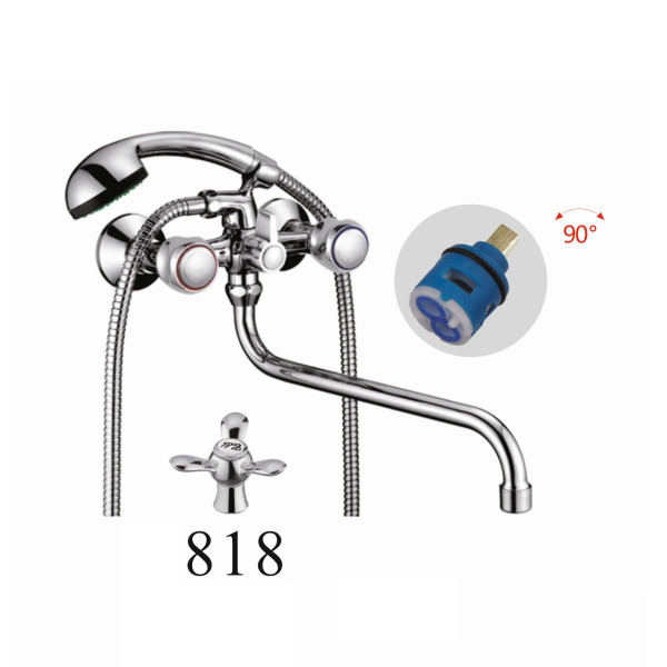 Смеситель для ванны D-Lin D146818, хром. Фото 1