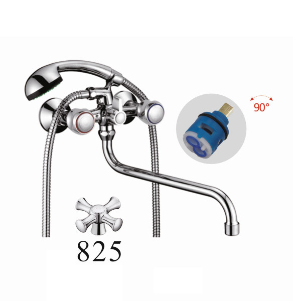 Смеситель для ванны D-Lin D146825, хром. Фото 1