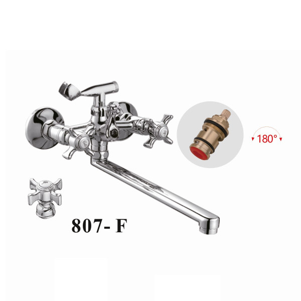 Смеситель для ванны D-Lin D147807-F, хром. Фото 1