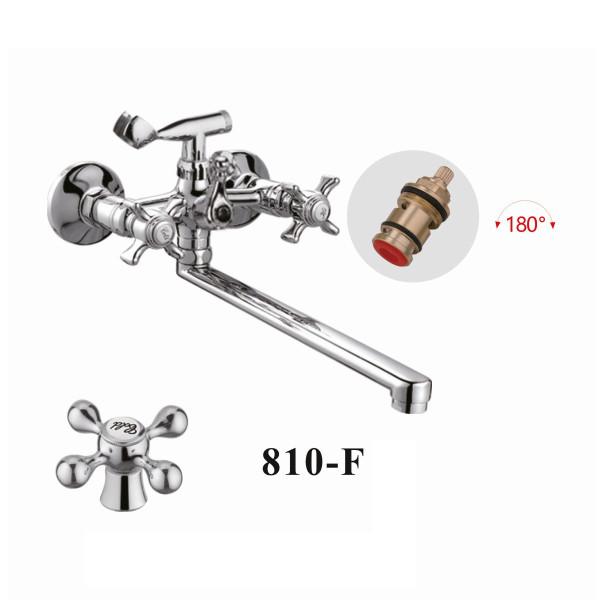 Смеситель для ванны D-Lin D147810-F, хром. Фото 1