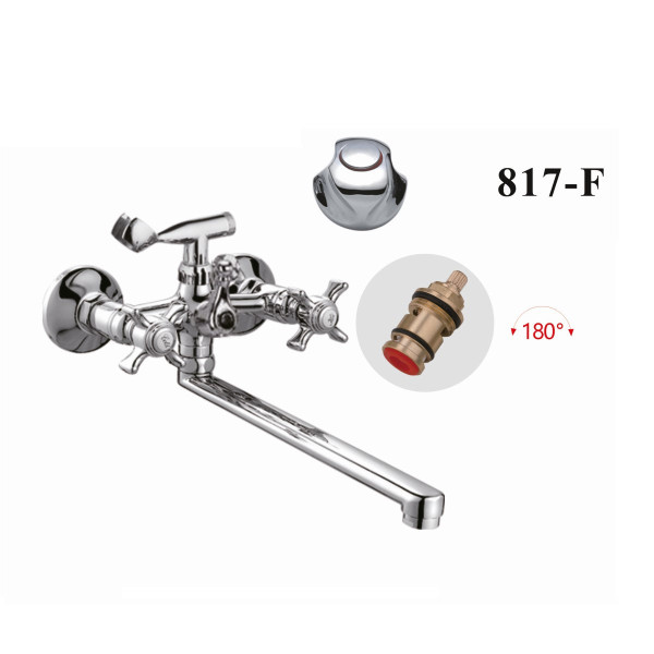 Смеситель для ванны D-Lin D147817-F, хром. Фото 1