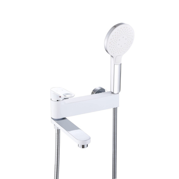 Смеситель для ванны D-Lin D181377-C, белый/хром. Фото 1