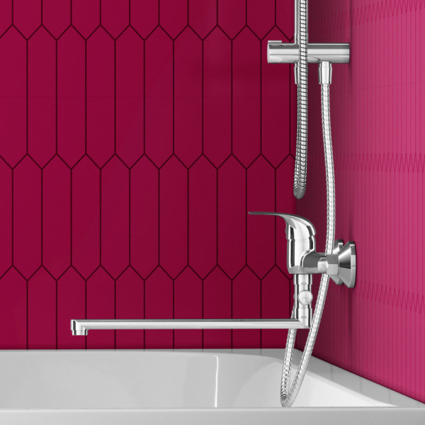 Смеситель для ванны/душа с душ.гарнитуром. Фото 3