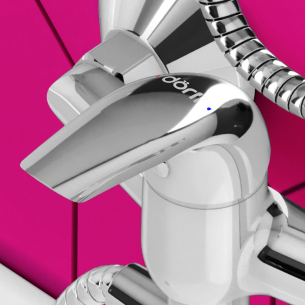 Смеситель для ванны/душа с душ.гарнитуром. Фото 4