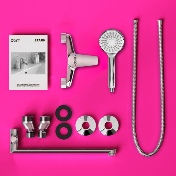 Смеситель для ванны/душа с душ.гарнитуром. Фото 5