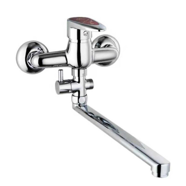 Смеситель для ванны FASHUN A2150RED, хром/красный. Фото 3