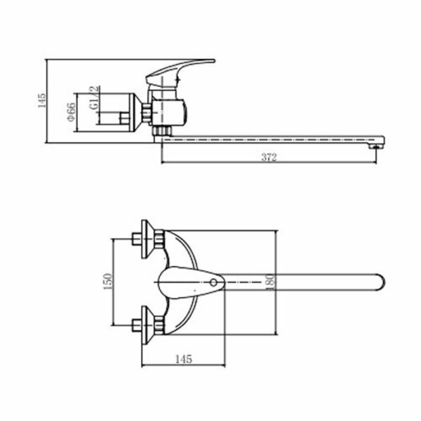 Смеситель для ванны FASHUN A2221, хром. Фото 2