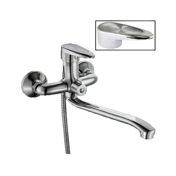 Смеситель для ванны FASHUN A2250WHITE, хром/белый. Фото 2