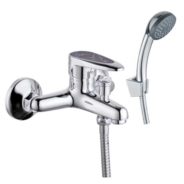 Смеситель для ванны FASHUN A3050BLACK, хром/черный. Фото 1