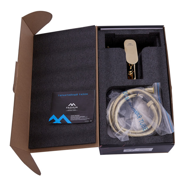 Смеситель для ванны FASHUN A3285-35, золото. Фото 3