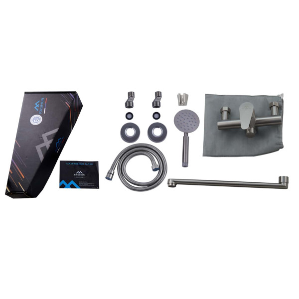 Смеситель для ванны FASHUN A52215N, сатин. Фото 3