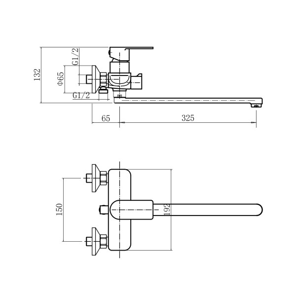Смеситель для ванны FASHUN A52219-17, графит. Фото 2