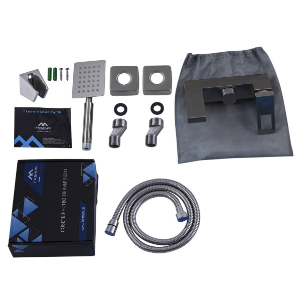 Смеситель для ванны FASHUN A53017, сатин. Фото 3