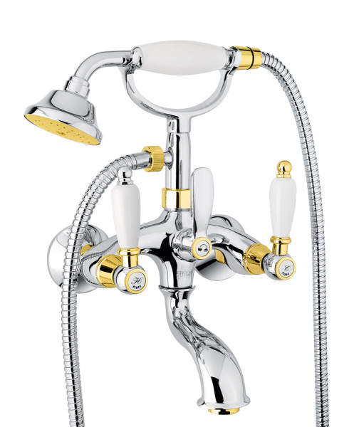 Смеситель для ванны Fiore COLONIALE 02CO0600, хром/золото. Фото 1