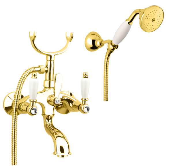 Смеситель для ванны Fiore COLONIALE SKY (SWAROVSKI®) 03OO0601, золото. Фото 1