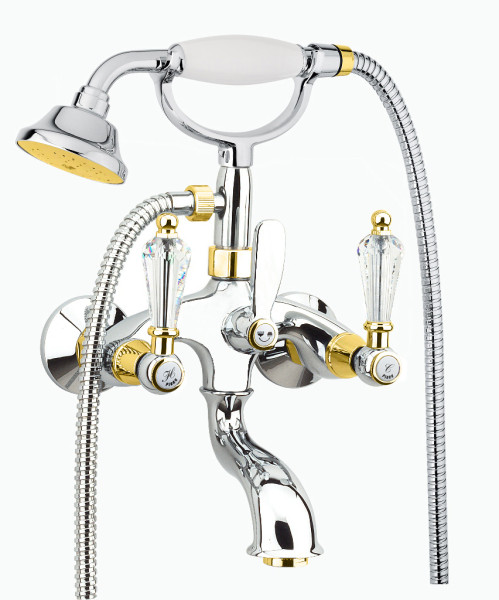Смеситель для ванны Fiore GIOIELLI (SWAROVSKI®) 08CO0600, золото. Фото 1